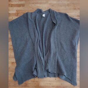 Zestt Organics Cozy Open-Front Knit Cardigan in Gray One Size